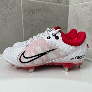 Nike Women's Hyperdiamond 4 Elite Metal Fastpitch Softball Cleats Size 8